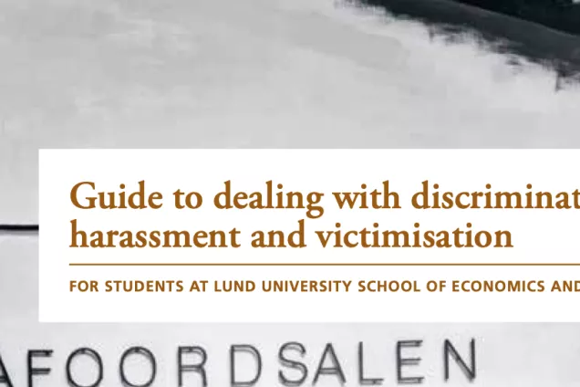 Detail of cover of discrimination guide