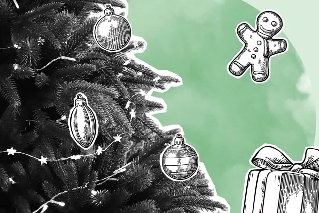 Illustration of a christmas tree