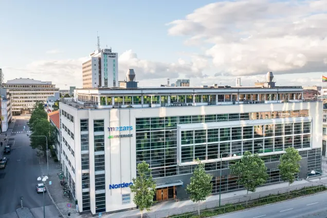 Picture of building in Malmö where Nordeas office is